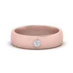 Load image into Gallery viewer, brushed-mens-single-stone-band-in-rose-gold-fd10392bangle5-nl-rg