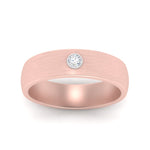 Load image into Gallery viewer, brushed-mens-single-stone-band-in-rose-gold-fd10392bangle5-nl-rg