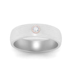 Load image into Gallery viewer, brushed-mens-single-stone-band-in-white-gold-FD10392BANGLE5-NL-WG