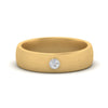 Load image into Gallery viewer, brushed-mens-single-stone-band-in-yellow-gold-FD10392B-NL-YG