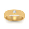 Load image into Gallery viewer, brushed-mens-single-stone-band-in-yellow-gold-FD10392BANGLE5-NL-YG