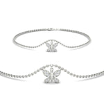 Load image into Gallery viewer, butterfly-cute-chain-diamond-bracelet-in-white-gold-fdbrc9755sleep-nl-wg.jpg