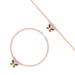 Load image into Gallery viewer, butterfly-cute-chain-emerald-bracelet-in-rose-gold-fdbrc9755gemgrangle3-nl-rg.jpg