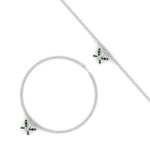 Load image into Gallery viewer, butterfly-cute-chain-emerald-bracelet-in-white-gold-fdbrc9755gemgrangle3-nl-wg.jpg