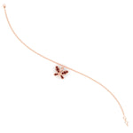 Load image into Gallery viewer, butterfly-cute-chain-ruby-bracelet-in-rose-gold-fdbrc9755grudrangle4-nl-rg.jpg