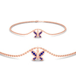 Load image into Gallery viewer, butterfly-cute-chain-sapphire-bracelet-in-rose-gold-fdbrc9755gsablsleep-nl-rg.jpg