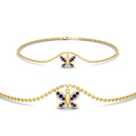 Load image into Gallery viewer, butterfly-cute-chain-sapphire-bracelet-in-yellow-gold-fdbrc9755gsablsleep-nl-yg.jpg