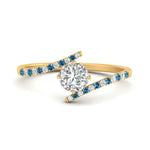 Load image into Gallery viewer, bypass-modern-round-cut-diamond-engagement-ring-with-blue-topaz-in-FD9984RORGICBLTO-NL-YG