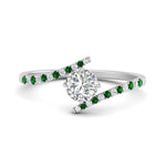 Load image into Gallery viewer, bypass-modern-round-cut-diamond-engagement-ring-with-emerald-in-FD9984RORGEMGR-NL-WG