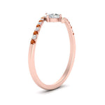 Load image into Gallery viewer, bypass-modern-round-cut-diamond-engagement-ring-with-orange-sapphire-in-FD9984RORGSAOR-NL-RG