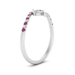 Load image into Gallery viewer, bypass-modern-round-cut-diamond-engagement-ring-with-pink-sapphire-in-FD9984RORGSADRPI-NL-WG