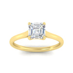 Load image into Gallery viewer, cathedral-flat-band-asscher-cut-diamond-ring-in-yellow-gold-fdenr431asangle5-nl-yg.jpg?v=1760431541