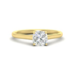 Load image into Gallery viewer, cathedral-flat-band-cushion-cut-diamond-ring-in-yellow-gold-fdenr431cu-nl-yg.jpg?v=1760431546