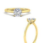 Load image into Gallery viewer, cathedral-flat-band-cushion-cut-diamond-ring-in-yellow-gold-fdenr431cuangle3-nl-yg.jpg?v=1760431546