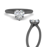 Load image into Gallery viewer, cathedral-flat-band-heart-shaped-diamond-ring-in-black-gold-fdenr431htangle3-nl-bg.jpg?v=1760431554