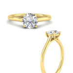 Load image into Gallery viewer, cathedral-flat-band-round-cut-diamond-ring-in-yellow-gold-fdenr431roangle3-nl-yg.jpg?v=1760431582