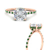 Load image into Gallery viewer, cathedral-hidden-halo-cushion-cut-emerald-ring-in-rose-gold-FD9788CURGEMGR-NL-RG