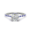Load image into Gallery viewer, cathedral-hidden-halo-cushion-cut-sapphire-ring-in-white-gold-FD9788CURGSABL-NL-WG