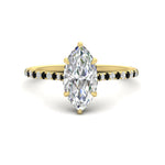 Load image into Gallery viewer, cathedral-hidden-halo-marquise-cut-black-diamond-ring-in-yellow-gold-FD9788MQRGBLACK-NL-YG