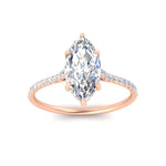 Load image into Gallery viewer, cathedral-hidden-halo-marquise-cut-diamond-ring-in-rose-gold-FD9788MQR-NL-RG