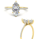 Load image into Gallery viewer, cathedral-hidden-halo-marquise-cut-diamond-ring-in-yellow-gold-FD9788MQR-NL-YG