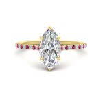 Load image into Gallery viewer, cathedral-hidden-halo-marquise-cut-pink-sapphire-ring-in-yellow-gold-FD9788MQRGSADRPI-NL-YG