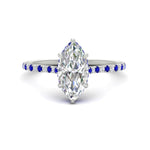Load image into Gallery viewer, cathedral-hidden-halo-marquise-cut-sapphire-ring-in-white-gold-FD9788MQRGSABL-NL-WG