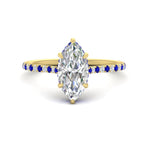 Load image into Gallery viewer, cathedral-hidden-halo-marquise-cut-sapphire-ring-in-yellow-gold-FD9788MQRGSABL-NL-YG