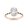 Load image into Gallery viewer, cathedral-hidden-halo-oval-shaped-black-diamond-ring-in-rose-gold-FD9788OVRGBLACK-NL-RG