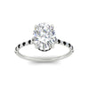 Load image into Gallery viewer, cathedral-hidden-halo-oval-shaped-black-diamond-ring-in-white-gold-FD9788OVRGBLACK-NL-WG