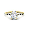 Load image into Gallery viewer, cathedral-hidden-halo-oval-shaped-black-diamond-ring-in-yellow-gold-FD9788OVRGBLACK-NL-YG