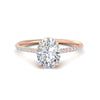 Load image into Gallery viewer, cathedral-hidden-halo-oval-shaped-diamond-ring-in-rose-gold-FD9788OVR-NL-RG