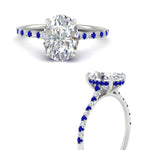 Load image into Gallery viewer, cathedral-hidden-halo-oval-shaped-sapphire-ring-in-white-gold-FD9788OVRGSABL-NL-WG