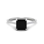 Load image into Gallery viewer, cathedral-hidden-halo-princess-cut-black-diamond-and-diamond-ring-in-white-gold-FD9788PRRGBLACK-NL-WG.jpg