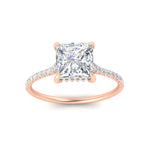 Load image into Gallery viewer, cathedral-hidden-halo-princess-cut-diamond-ring-in-rose-gold-FD9788PRR-NL-RG