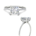 Load image into Gallery viewer, cathedral-hidden-halo-princess-cut-diamond-ring-in-white-gold-FD9788PRR-NL-WG