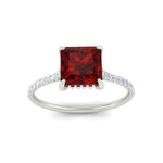 Load image into Gallery viewer, cathedral-hidden-halo-princess-cut-ruby-and-diamond-ring-in-white-gold-FD9788PRRGRUDR-NL-WG.jpg