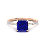 Load image into Gallery viewer, cathedral-hidden-halo-princess-cut-sapphire-and-diamond-ring-in-rose-gold-FD9788PRRGSABL-NL-RG.jpg