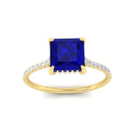 Load image into Gallery viewer, cathedral-hidden-halo-princess-cut-sapphire-and-diamond-ring-in-yellow-gold-FD9788PRRGSABL-NL-YG.jpg