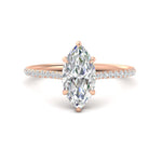 Load image into Gallery viewer, cathedral-style-marquise-natural-diamond-ring-in-rose-gold-FD9788MQR-NL-RG