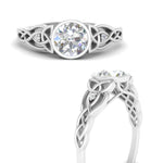 Load image into Gallery viewer, cceltic-bezel-set-lab-grown-round-diamond-engagement-ring-in-platinum-FD10030RORANGLE3-NL-WG