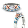 Load image into Gallery viewer, celtic-asscher-cut-blue-topaz-wedding-ring-set-in-white-gold-fdens2255asgicbltoangle3-nl-wg-ws1.jpg