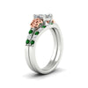 Load image into Gallery viewer, celtic-asscher-cut-emerald-wedding-ring-set-in-white-gold-fdens2255asgemgrangle2-nl-wg-ws1.jpg