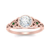 Load image into Gallery viewer, Celtic Bezel Lab Round Diamond Engagement Ring