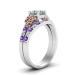 Load image into Gallery viewer, celtic-cushion-cut-diamond-wedding-ring-set-with-violet-topaz-in-white-gold-FDENS2255B1CUGVITOANGLE2-NL-WG_3147140d-a8d9-4cc8-a109-9c2fb3f0740d?v=1757065025