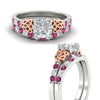 Load image into Gallery viewer, celtic-cushion-cut-pink-sapphire-wedding-ring-set-in-white-gold-fdens2255cugsadrpiangle3-nl-wg-ws1.jpg