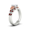 Load image into Gallery viewer, celtic-cushion-cut-ruby-wedding-ring-set-in-white-gold-fdens2255cugrudrangle2-nl-wg-ws1.jpg