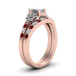 Load image into Gallery viewer, celtic-emerald-cut-diamond-wedding-ring-set-with-ruby-in-rose-gold-FDENS2255B1EMGRUDRANGLE2-NL-RG_6d22cd90-200d-4cf9-89e1-4ae6dd7d80b6?v=1757056978