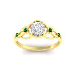 Load image into Gallery viewer, celtic-infinity-round-cut-emerald-engagement-ring-in-yellow-gold-fdenr11611rorgemgrangle5-nl-yg_cbdd6694-fe3a-4afe-988d-c85c97fa42e1.jpg?v=1764671693