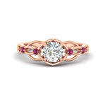 Load image into Gallery viewer, celtic-infinity-round-cut-pink-sapphire-engagement-ring-in-rose-gold-fdenr11611rorgsadrpisleep-nl-rg_9239d02b-c0f8-4411-8ed4-2b32bdff197f.jpg?v=1764671693